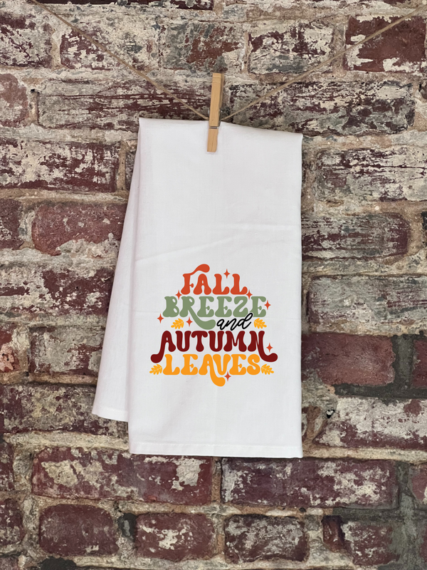 Kitchen Towels - Fall - Fall Breeze Autumn Leaves