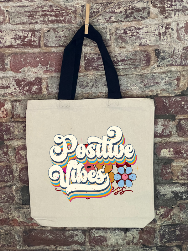 Positive Vibes Canvas Bag
