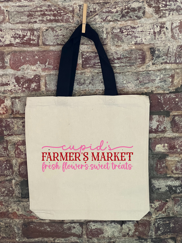 Valentine's Day - Cupid's Farmer's Market Canvas Bag