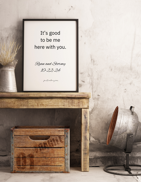 Poster - It's Good to be Here With You - Janet Newberry