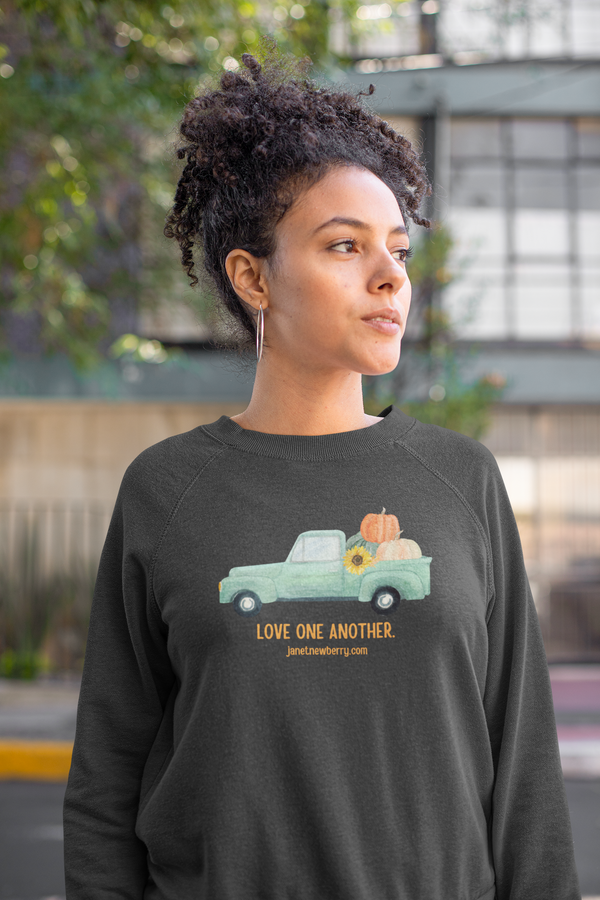 FALL - Love One Another Fall Truck - Crewneck Sweatshirt