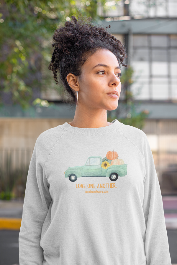 FALL - Love One Another Fall Truck - Crewneck Sweatshirt