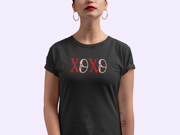 Valentine's Day - XOXO with Hearts T-Shirt