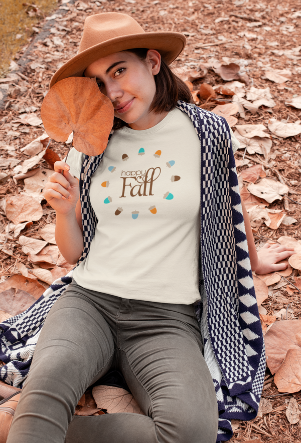 Fall - Happy Fall With Acorns T-Shirt