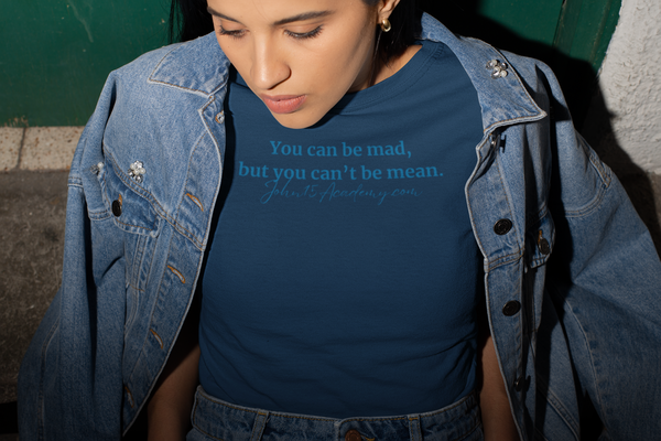 You Can Be Mad But You Can't Be Mean T-Shirt / Love is Fearless - Janet Newberry Collection