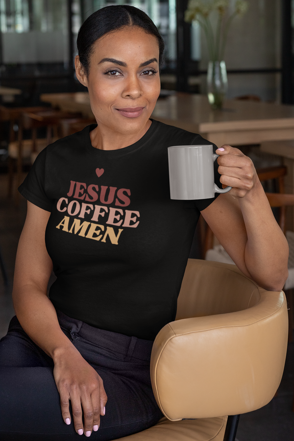 Jesus Coffee Amen T-Shirt