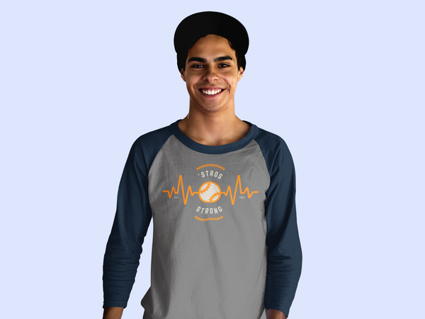 ASTROS - 'Stros Strong - Unisex Baseball Sleeve T-Shirt