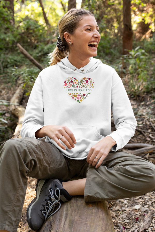 Love is Fearless Sage Heart Hoodie / Love is Fearless - Janet Newberry Collection