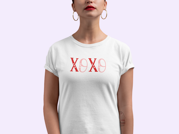 Valentine's Day - XOXO with Hearts T-Shirt