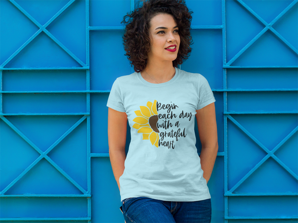 Begin Each Day With a Grateful Heart T-Shirt