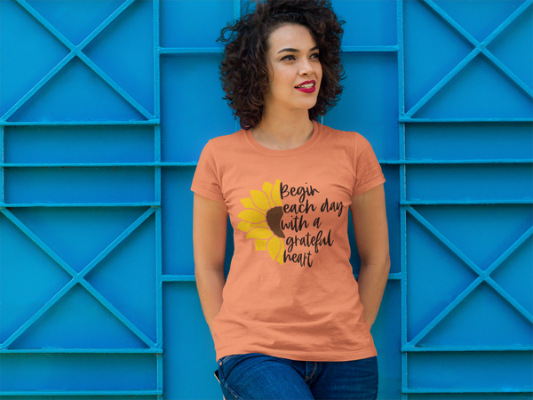 Begin Each Day With a Grateful Heart T-Shirt