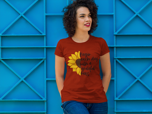 Begin Each Day With a Grateful Heart T-Shirt