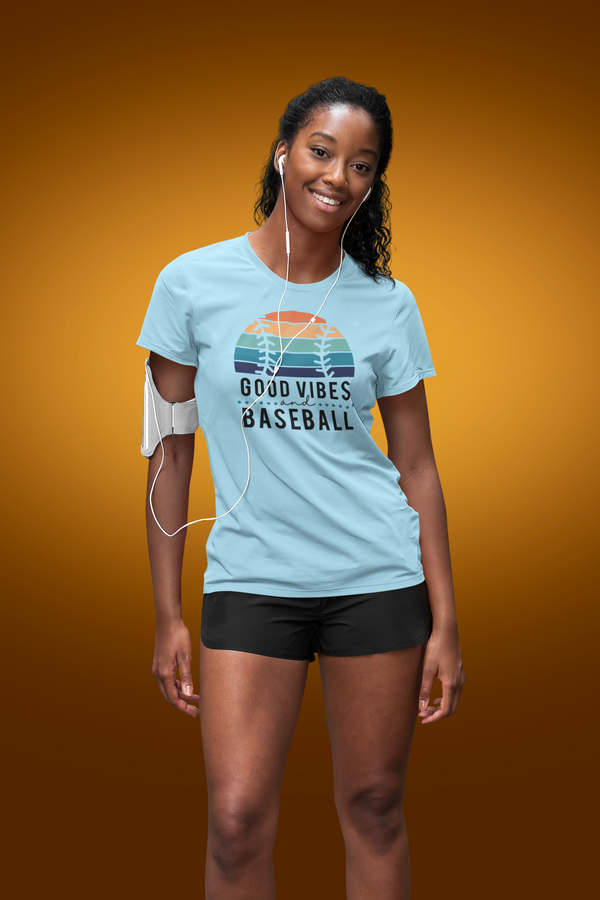 Baseball - Good Vibes and Baseball T-Shirt