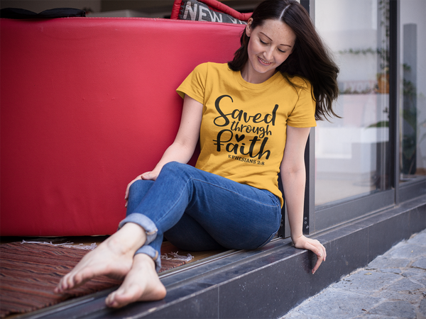 Saved Through Faith Ephesians 2:8 T-Shirt